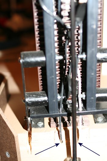 Wires into South Table